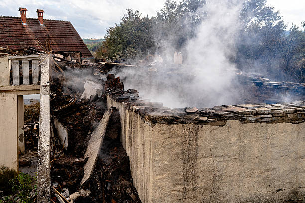Professional Fire Damage Removal technician working in Morristown, MN